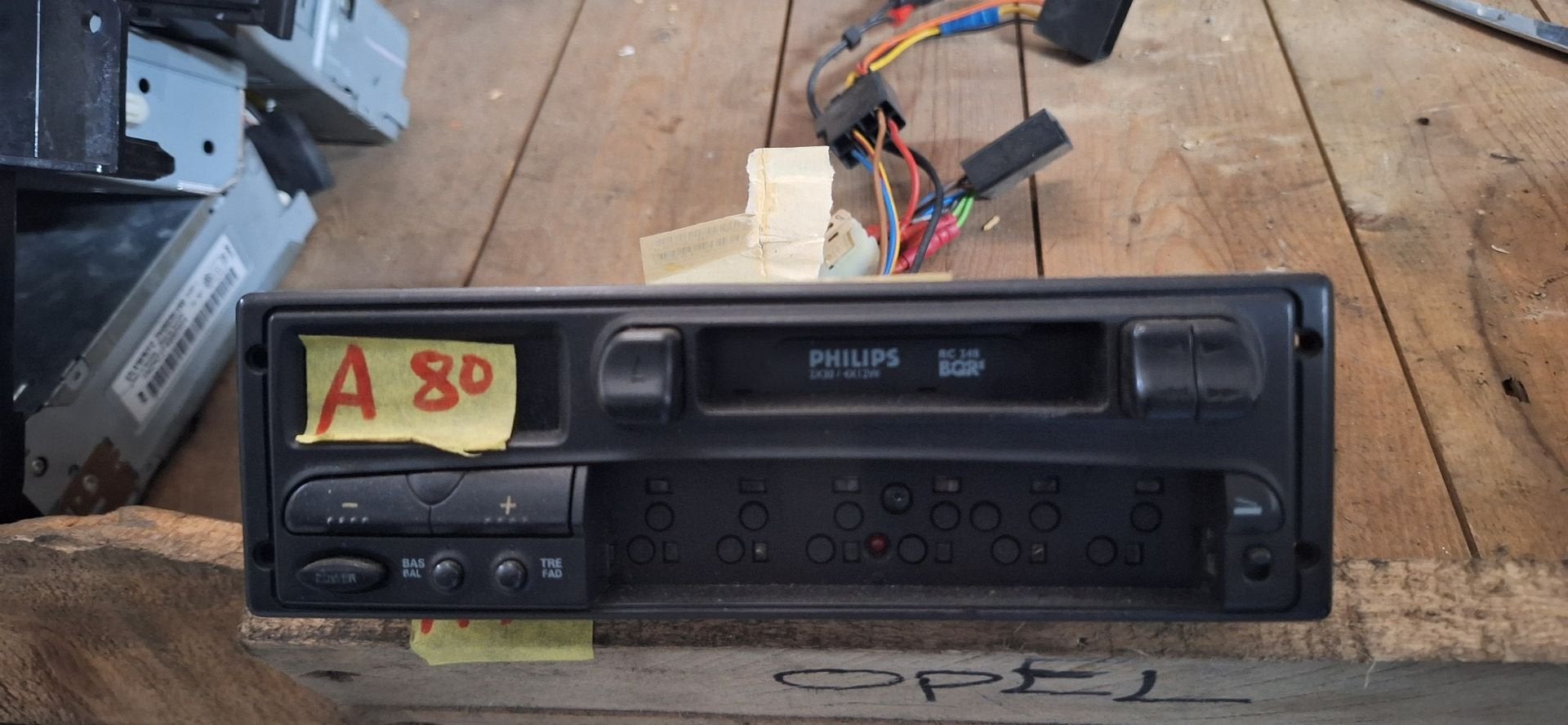 Philips Retro Autoradio met Cassette - 22DC248/80 - Youngtim, Gebruikt, -, -, Ophalen of Verzenden