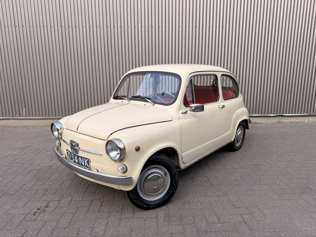 Fiat 600 600 L |Belastingvrij|Gerestaureerd|Nette auto!, Auto's, Fiat, Lederen bekleding, Achterwielaandrijving, Gebruikt, 4 cilinders