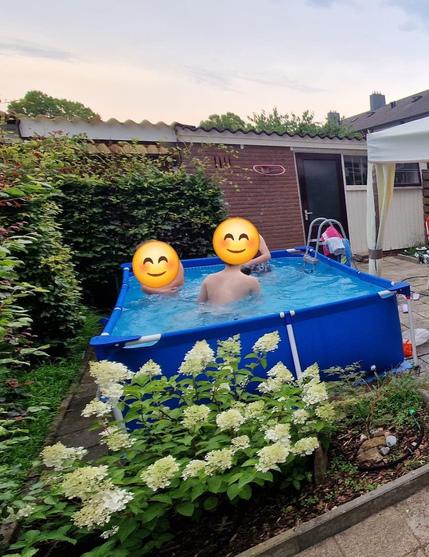 € 75 : zwembad 200x300 cm, compleet voor € 75, Ophalen, Gebruikt, Opzetzwembad, 200 tot 400 cm
