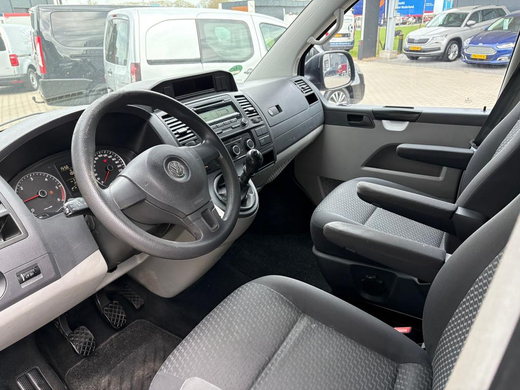 Volkswagen Transporter 2.0 TDI Dubbele Cabine Marge, Auto's, Bestelauto's, Euro 5, Stof, Gebruikt, Zwart