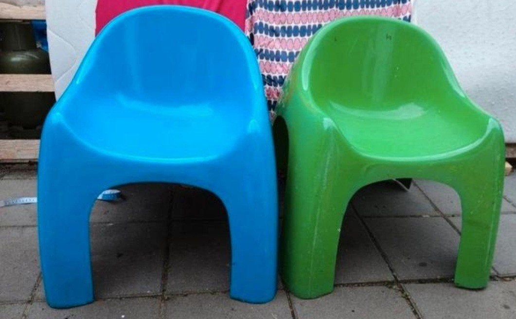 jaren 70 space age stoelen, Ophalen of Verzenden, Gebruikt, Overige materialen, Stapelbaar