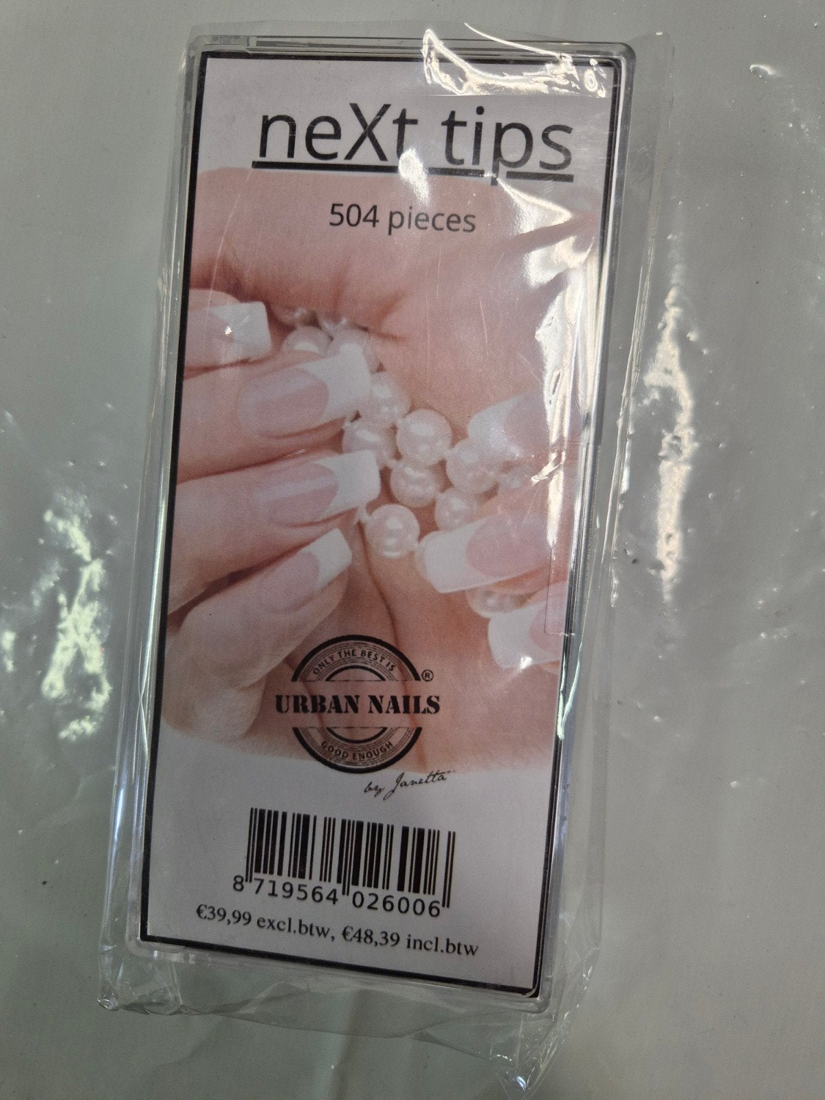 nieuw urban nails next tips clear 504st, Overige kleuren, Nieuw, Ophalen of Verzenden, Handen en Nagels