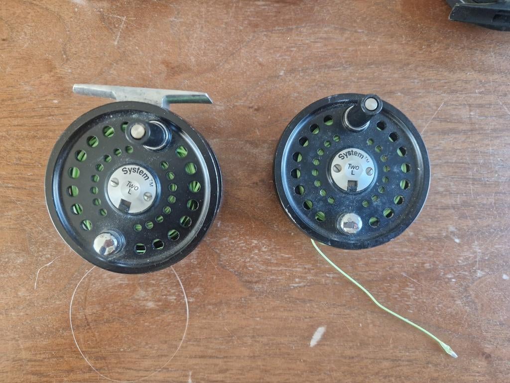 Scientific Anglers System Two Vliegenreel + Reservespoel, Ophalen of Verzenden, Gebruikt, Molen