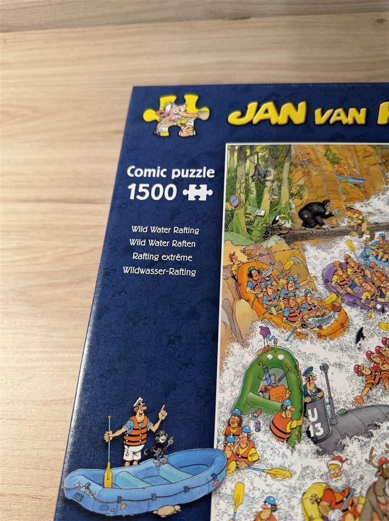 Jan van Haasteren - Wild water raften - 1500 stuks - s6641, Ophalen of Verzenden, 500 t/m 1500 stukjes, Zo goed als nieuw