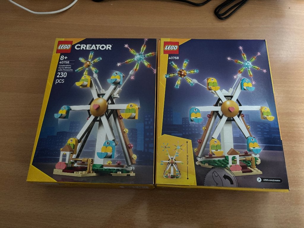 Lego 40758 celebration reuzenrad met vuurwerk- nieuw, Lego, Nieuw, Ophalen of Verzenden, Complete set