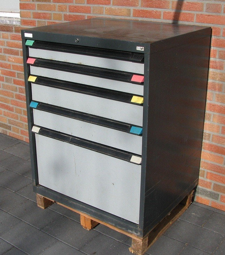 Werkplaatskast machinekast ladekast Lista Bott  100cm hoog, Ophalen, Gebruikt