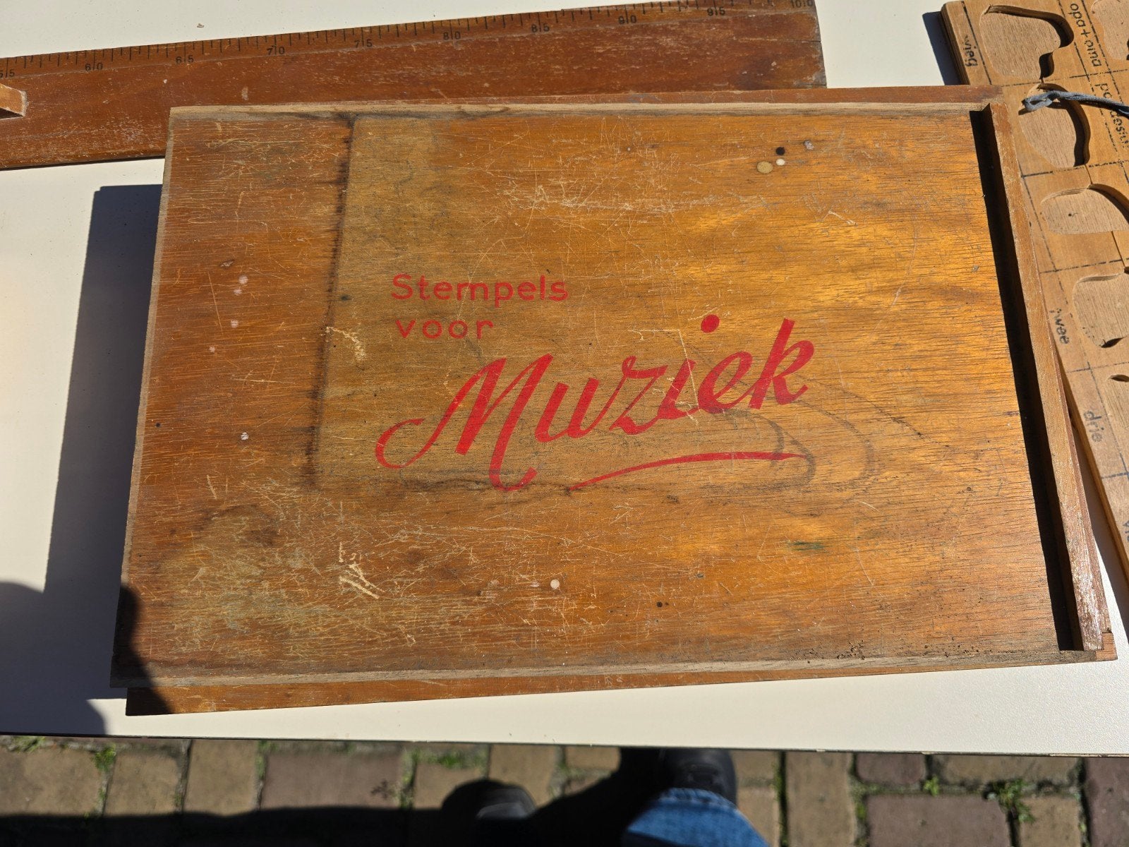 Oude vintage stempels van muziekinstrumenten, Ophalen of Verzenden