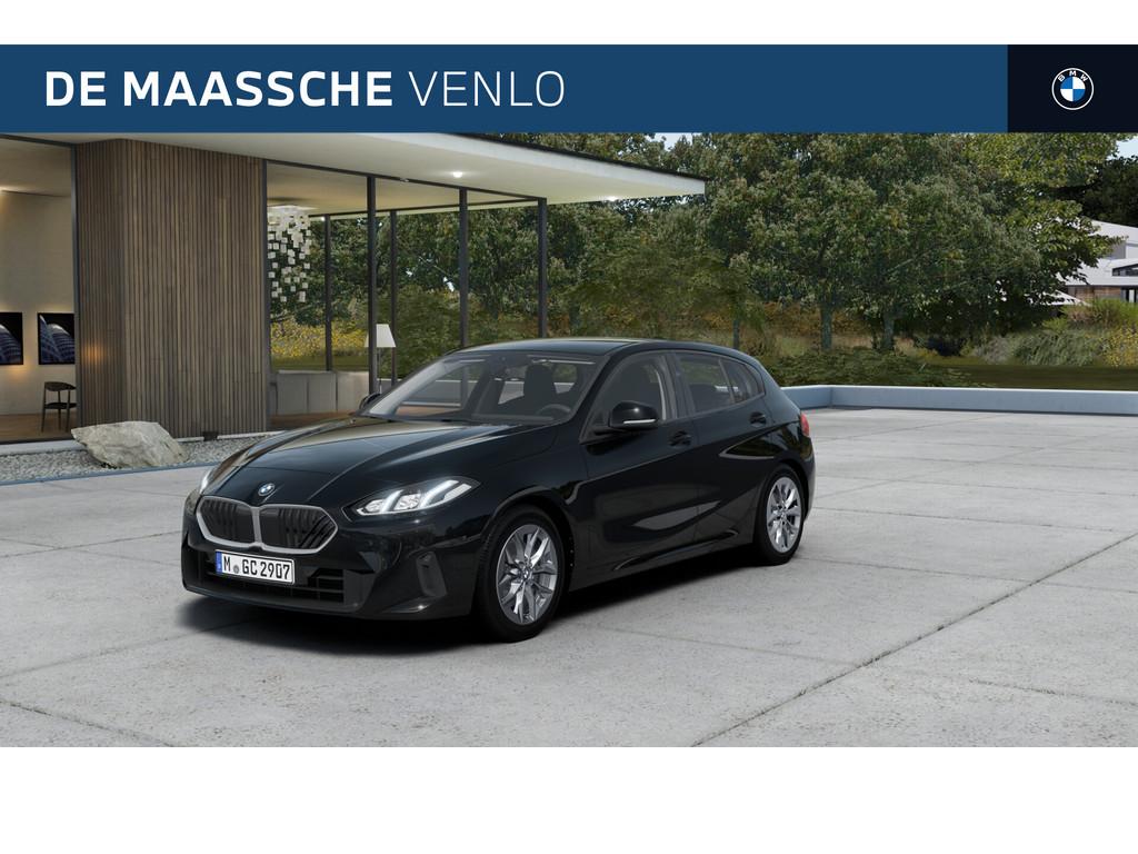 BMW 1 Serie 120 Automaat / Sportstoelen / Achteruitrijcamera, Auto's, BMW, Zwart, 156 pk, Zwart, Leder