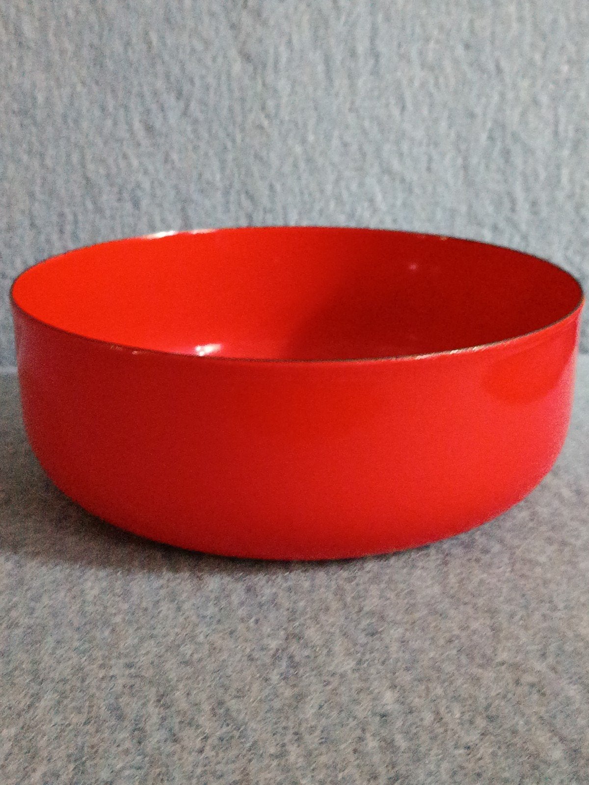 Arabia Finland Kaj Franck Finel emaille schaal, rood 1960's, Ophalen of Verzenden