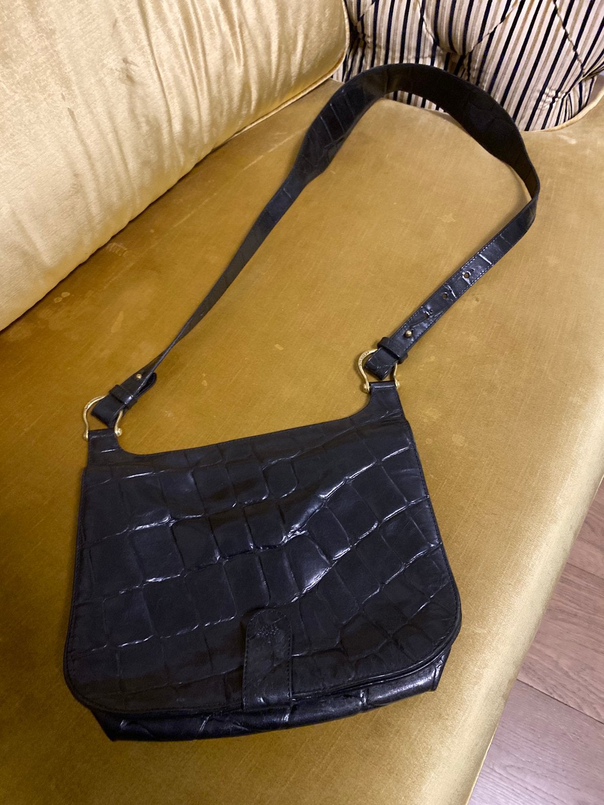 Mulberry croco bag tas dames leer origineel, Sieraden, Tassen en Uiterlijk, Verzenden, Zo goed als nieuw, Bruin, Handtas