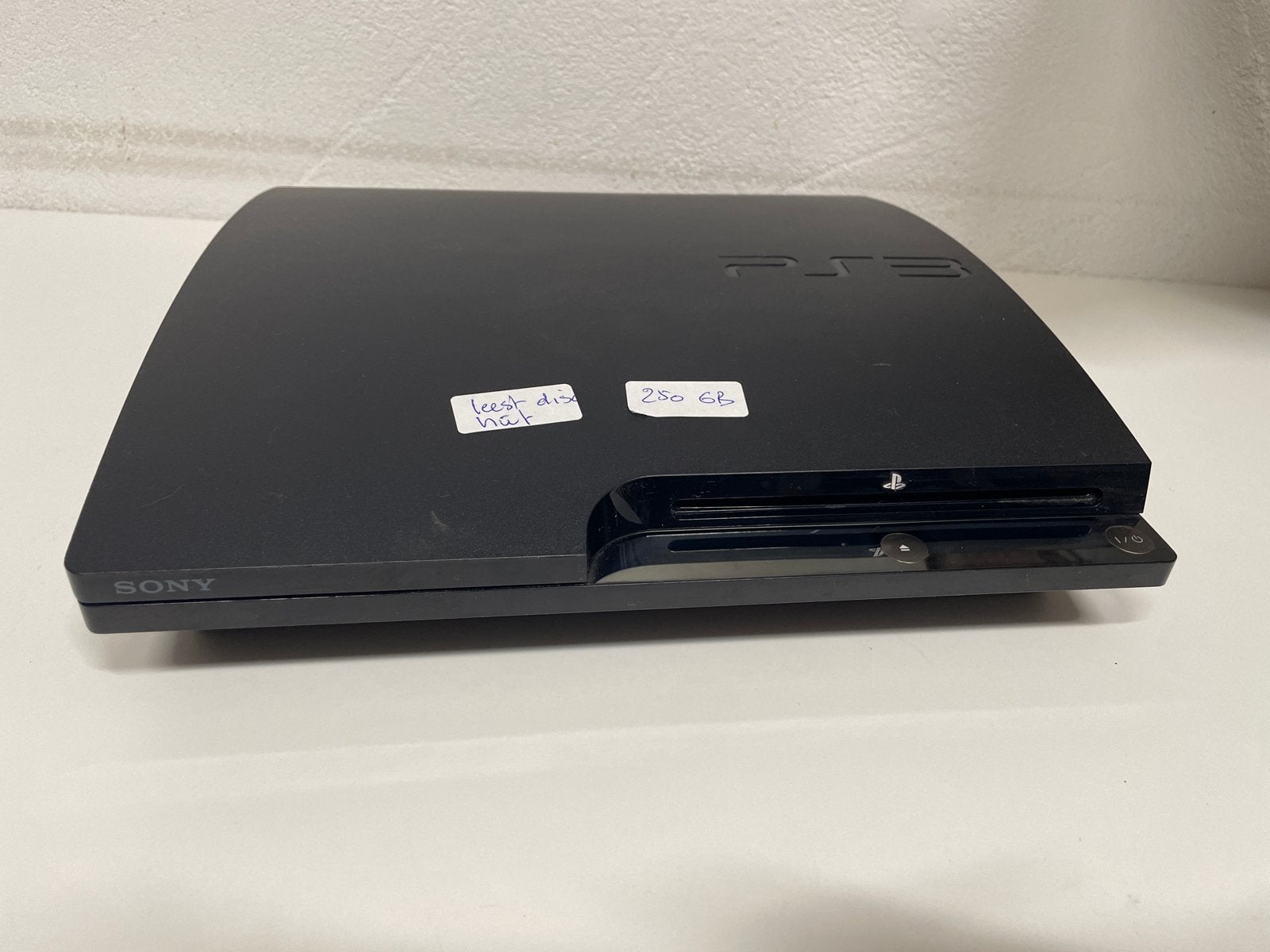 Nette PS3 console met 250 GB schijf - leest geen discs, Zonder controller, Niet werkend, Slim, Met harde schijf