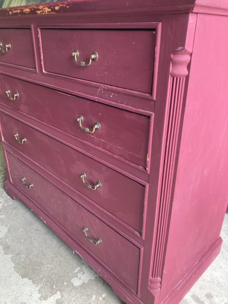Kast/commode broccante, Huis en Inrichting, Kasten | Ladekasten, Ophalen, Gebruikt, 100 tot 150 cm, 5 laden of meer