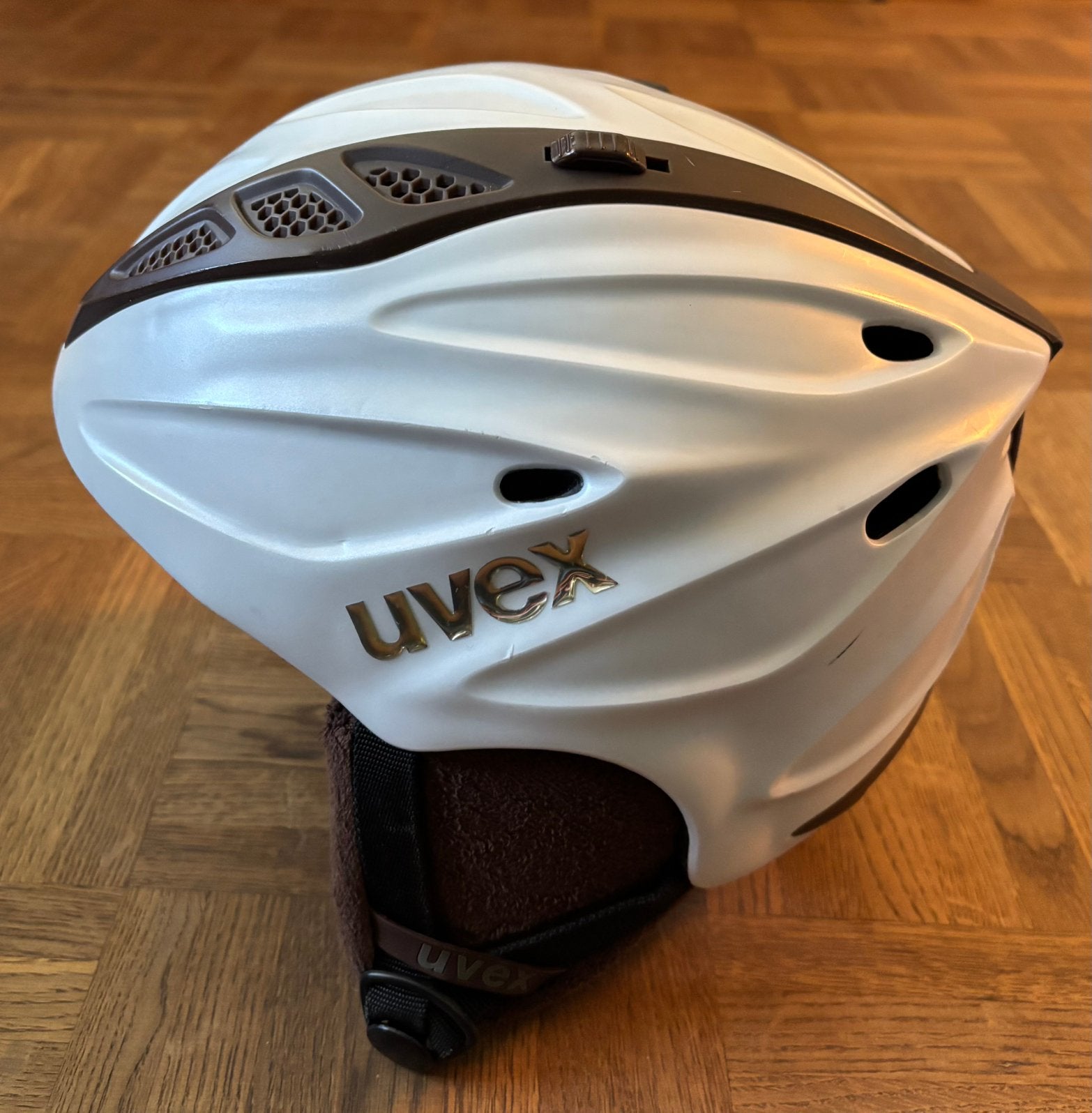 Witte Uvex skihelm maat S, Overige merken, Gebruikt, Overige typen, Ophalen of Verzenden
