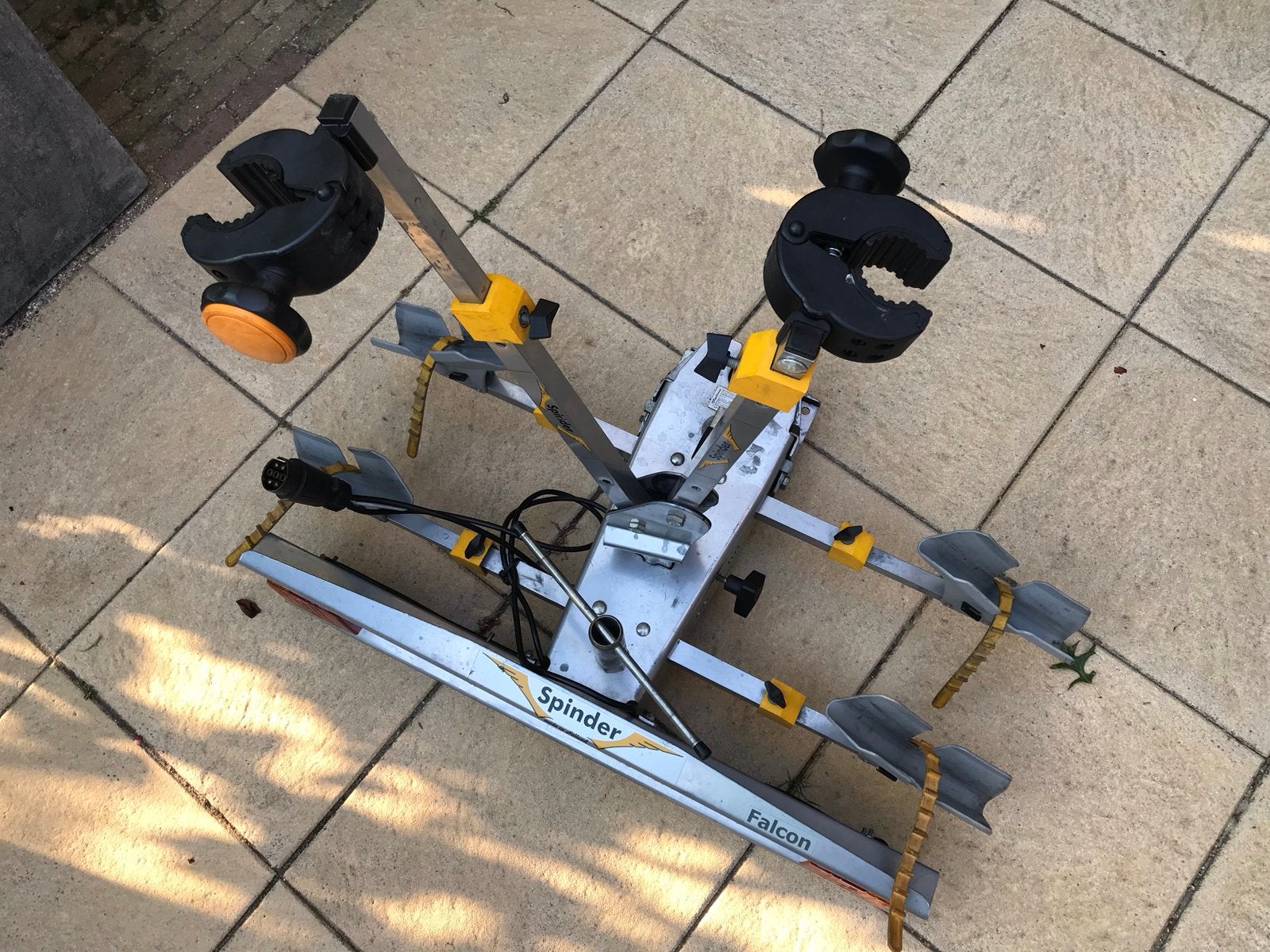 Spinder Falcon trekhaak fietsendrager voor 2 fietsen, Ophalen, 2 fietsen, Gebruikt, Trekhaakdrager