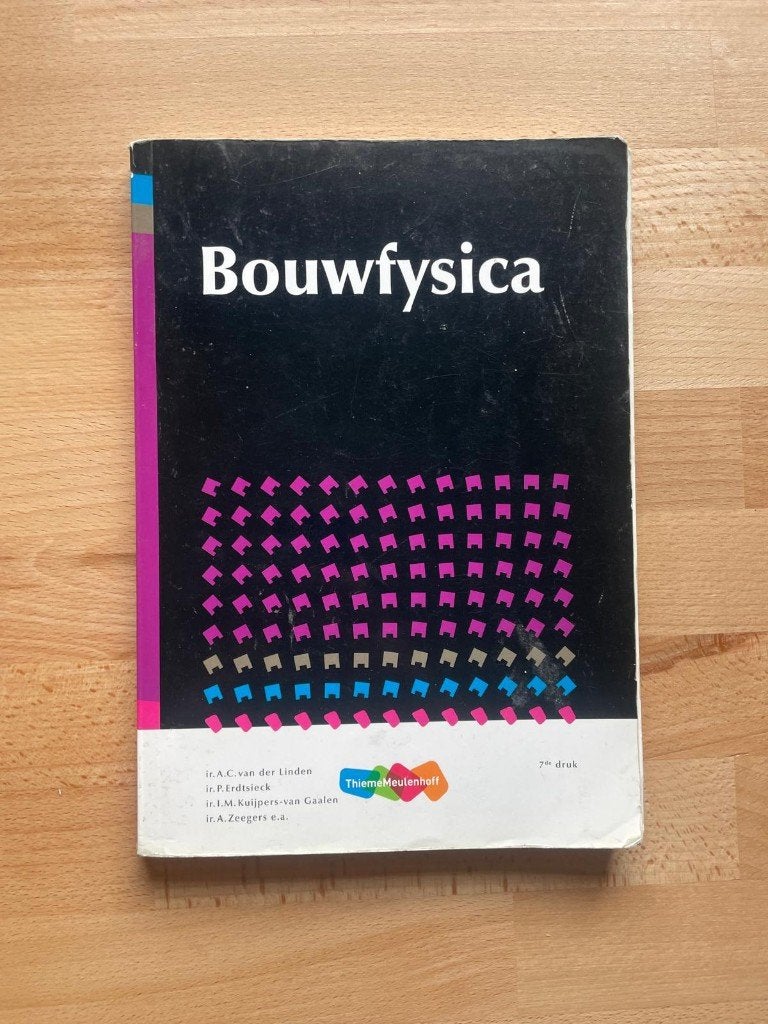 studieboek Bouwfysica, 7e druk (A.C. van der Linden e.a.), ThiemeMeulenhoff, WO, Beta, Ophalen