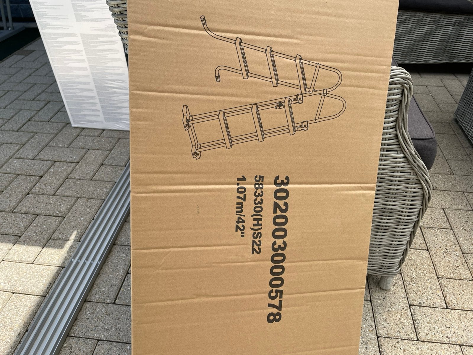 Trap en pomp nieuw, Tuin en Terras, Zwembaden, Ophalen, 80 tot 120 cm, Nieuw, Minder dan 200 cm