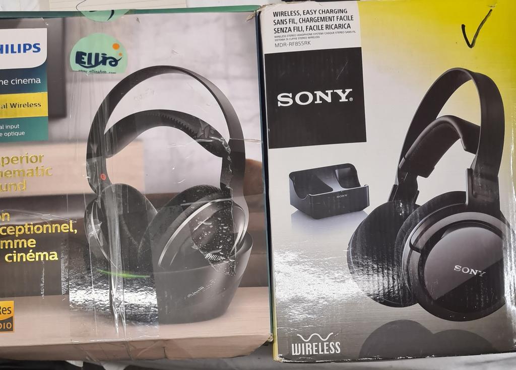 Draadloze koptelefoon voor TV - Philips en Sony, Audio, Tv en Foto, Koptelefoons, Philips, Ophalen of Verzenden, Over oor (circumaural)