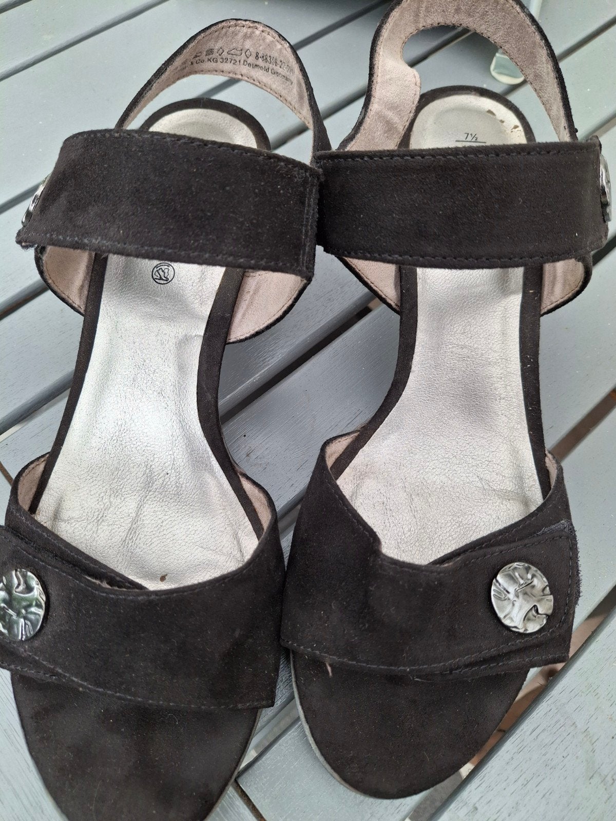 Jana schoenen maat 42. Zwart, Ophalen of Verzenden, Zo goed als nieuw, Zwart, Sneakers of Gympen