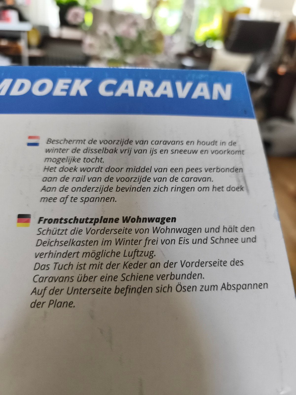 Schaduwdoek caravan Obelink 140x160cm nieuw in doos, Caravans en Kamperen, Ophalen of Verzenden, Nieuw