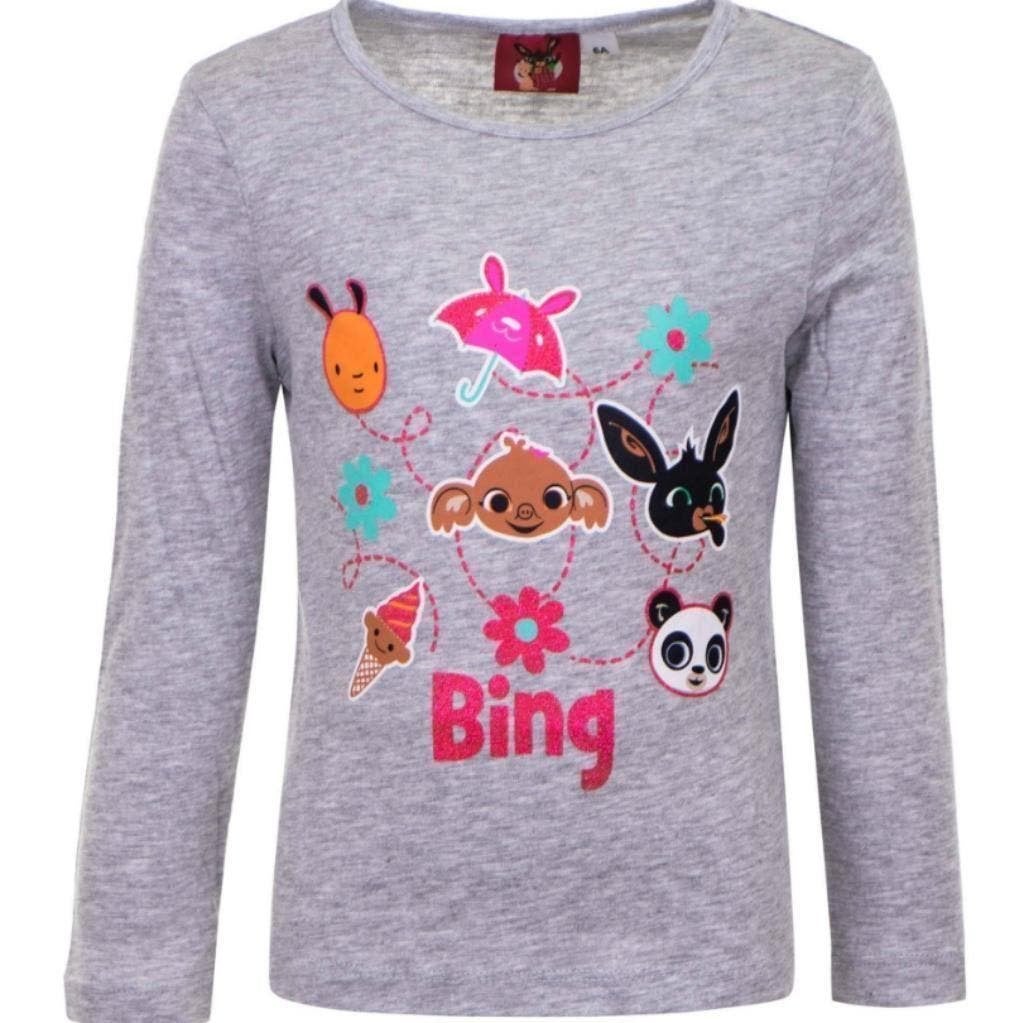 Bing Konijn Longsleeve Shirt Grijs - Maat 110 - 116 - Katoen, Meisje, Nieuw, Shirt of Longsleeve, Bing