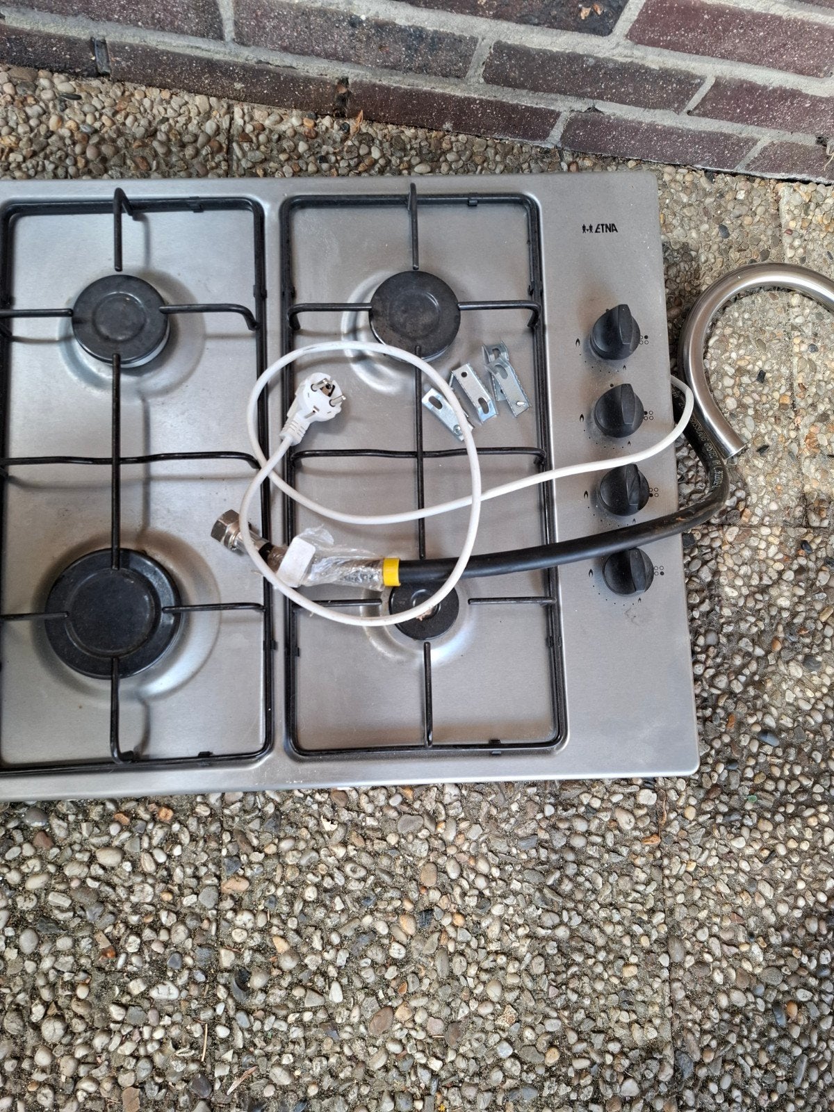 Etna gasfornuis, afzuigkap, combimagnetron + Caressi kraan, Witgoed en Apparatuur, Ophalen, Gebruikt, Magnetron, 4 kookzones