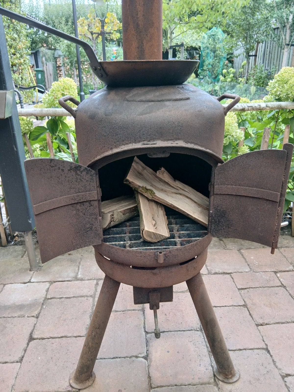 tuinkachel terraskachel tuinhaard houtkachel gasfles kachel, Ophalen