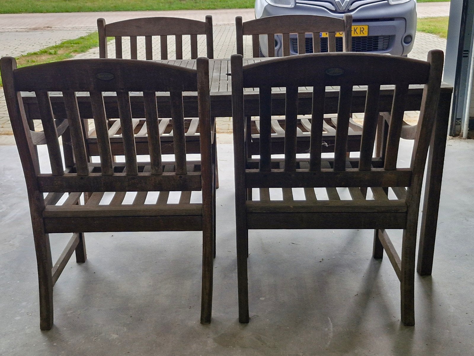 Harthouten Tuinset Gratis !, Tuin en Terras, Ophalen, Gebruikt