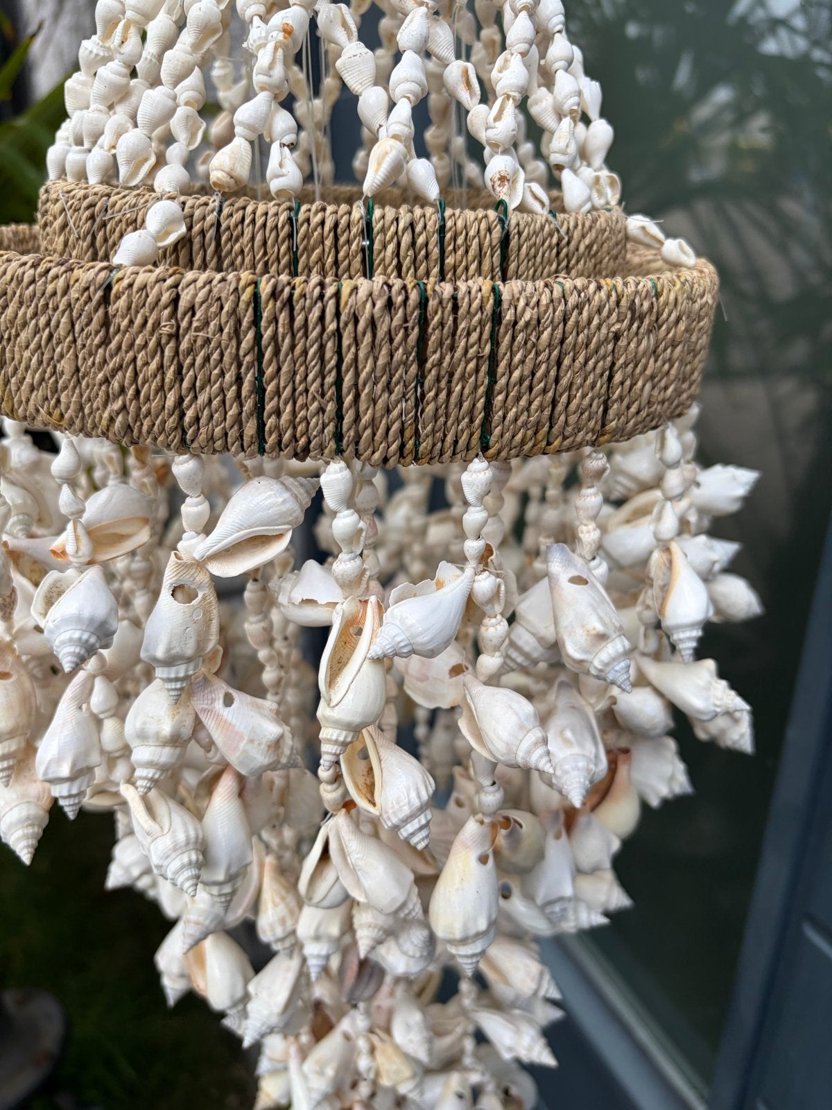 Unieke schelpenhanger decoratie voor binnen en buiten, Ophalen of Verzenden, Nieuw