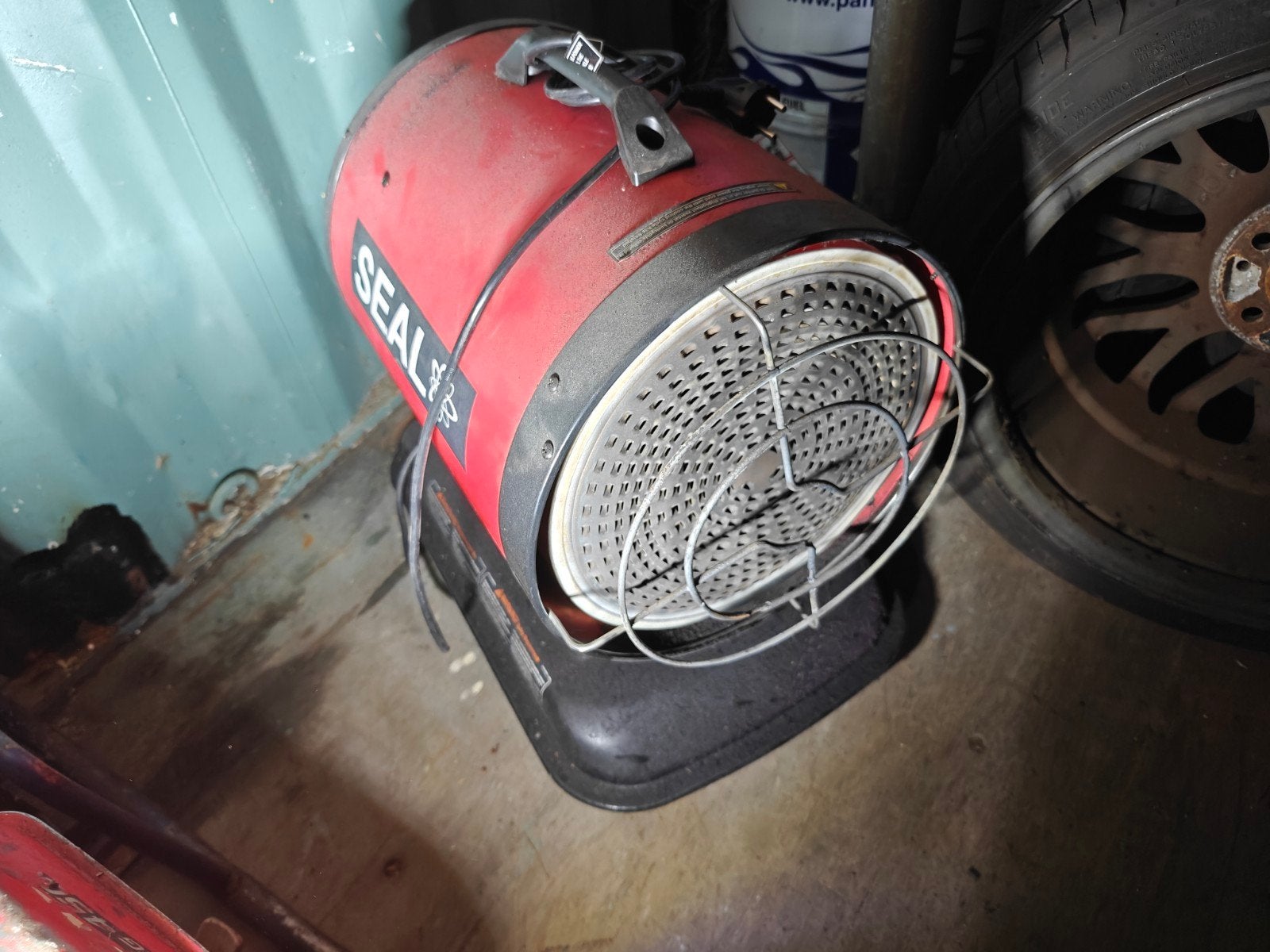 Seal infrarood diesel heater met thermostaat 20,5kW, Doe-het-zelf en Verbouw, Verwarming en Radiatoren, Zo goed als nieuw, Kachel