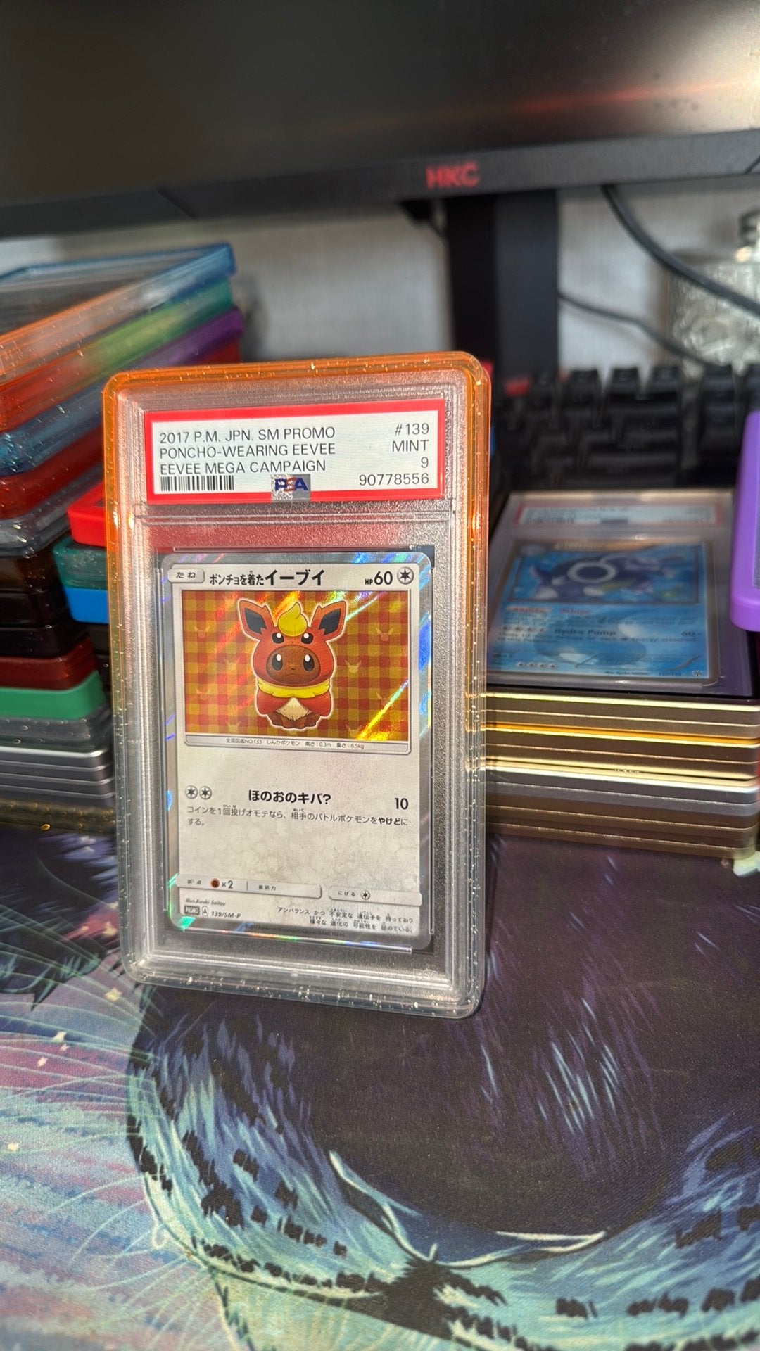 Eevee japans poncho promo psa 9, Ophalen of Verzenden, Zo goed als nieuw