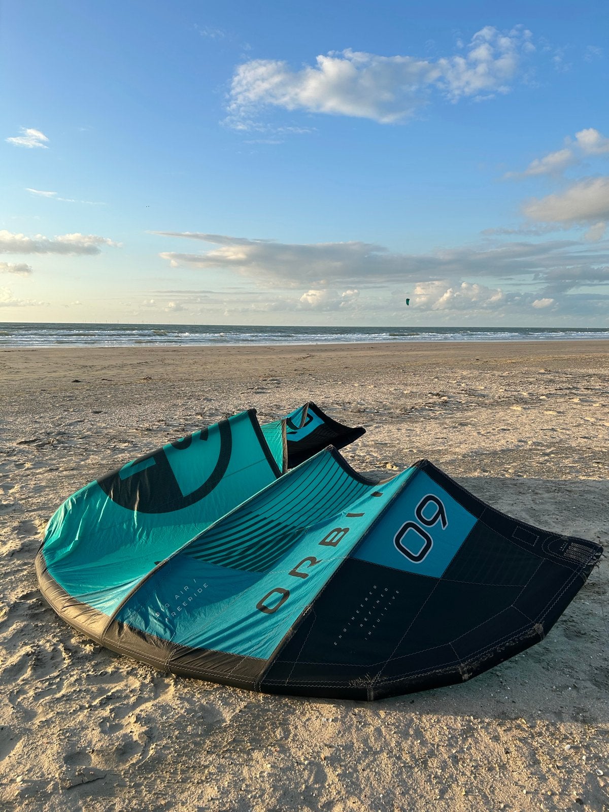 North Orbit Kite 7m & 9m 2024 (gekocht in oktober 2025), Watersport en Boten, 9 m², Geen board, Ophalen of Verzenden, Zo goed als nieuw