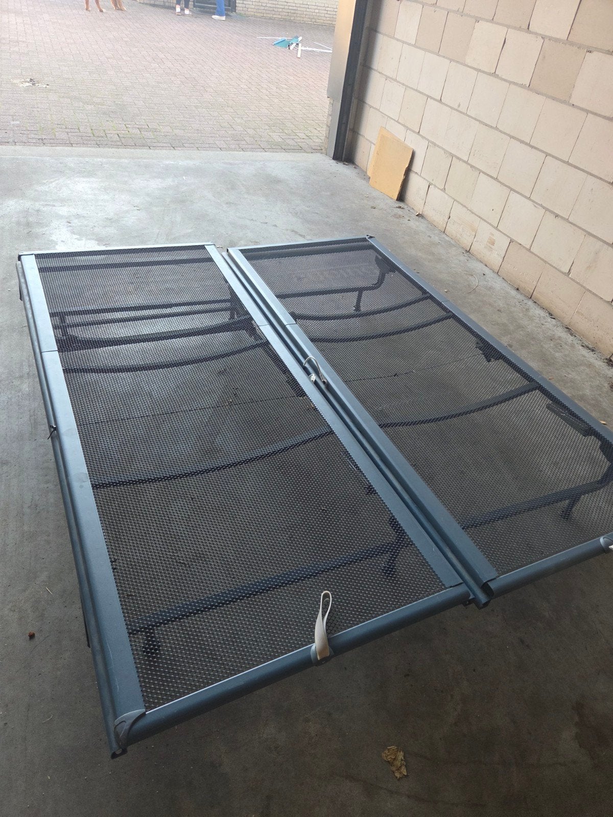 Auping bed met matras en toppers, Ophalen, Gebruikt, Eenpersoons, Hout