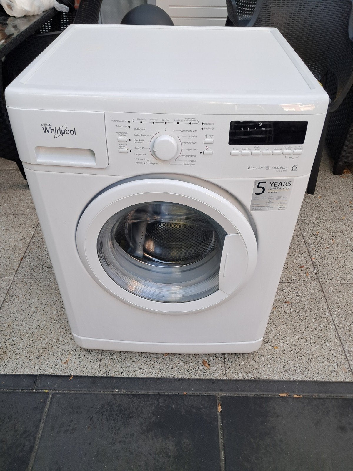 Whirlpool Wasmachine 8kg - Prima Staat, Witgoed en Apparatuur, Ophalen, 8 tot 10 kg, Zo goed als nieuw, Voorlader