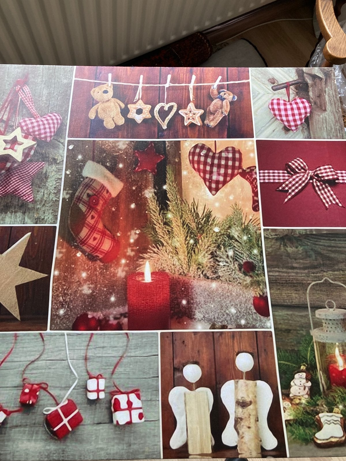 Wandbord Kerst, Ophalen of Verzenden, Gebruikt