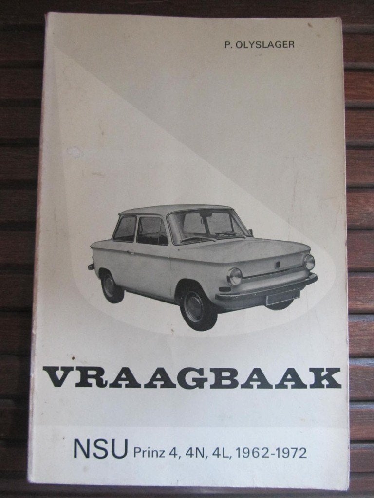 vraagbaak  NSU PRINZ 4     1962 / 1972, Ophalen of Verzenden