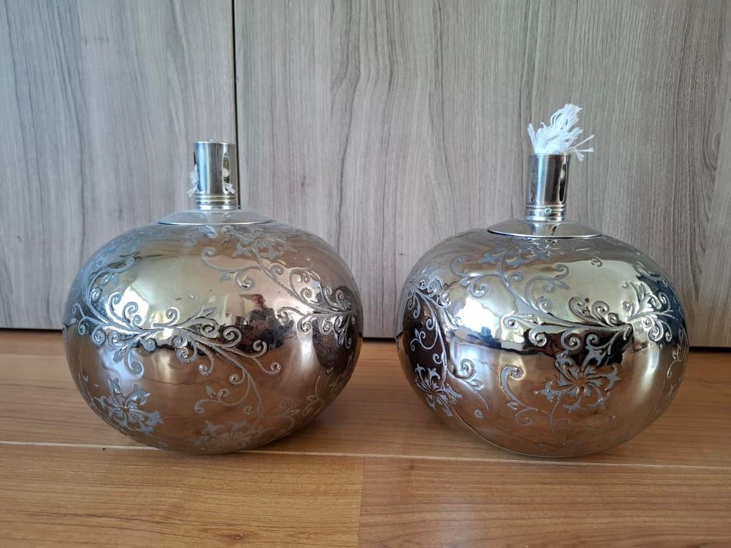 Keramische oliefakkel / olielamp, Ophalen of Verzenden