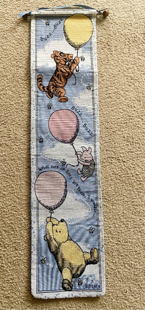 Winnie the Pooh Poeh Kleed Wandkleed 80 cm, Kinderen en Baby's, Ophalen of Verzenden, Zo goed als nieuw, Wanddecoratie