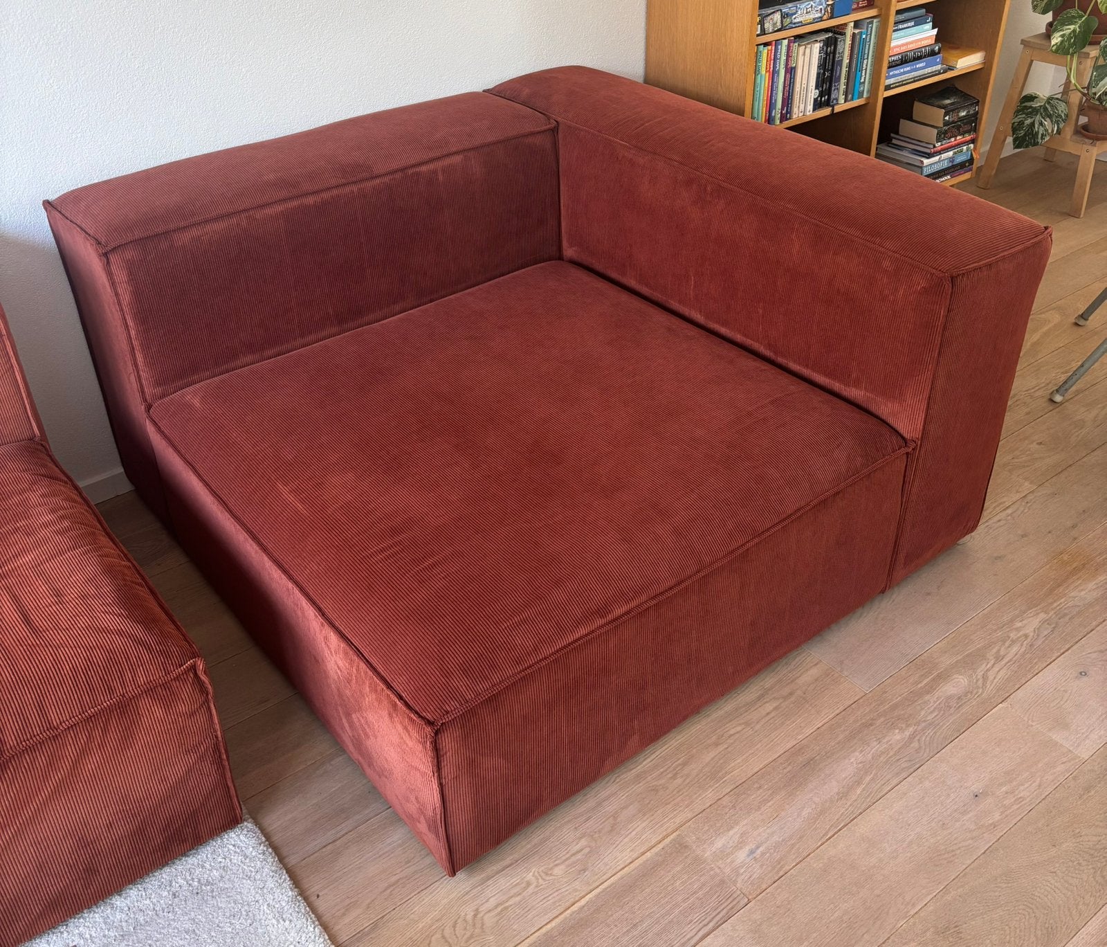 NOUS Wehkamp chaise longue rechts nieuw terracotta, Ophalen of Verzenden, Zo goed als nieuw