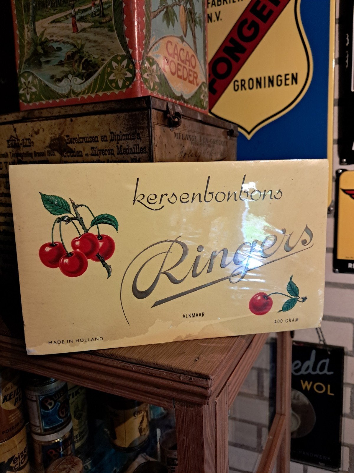 Ringers kersenbonbons etalage verpakking, Ophalen of Verzenden