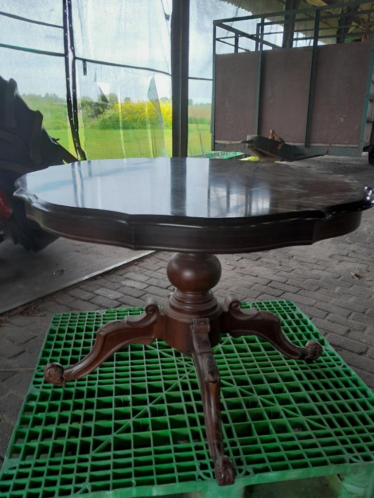 Biedemeier tafel rond, Huis en Inrichting, Tafels | Eettafels, Ophalen, Gebruikt, 50 tot 100 cm, Rond