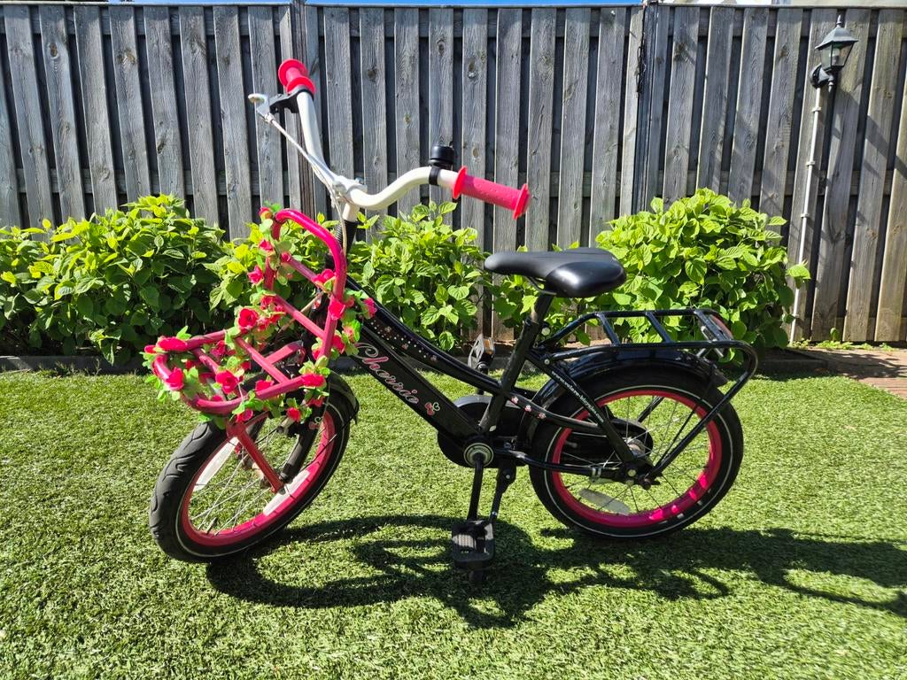Volare Cherry kinderfiets 16 inch, Terugtraprem, 16 tot 20 inch, Gebruikt, Volare