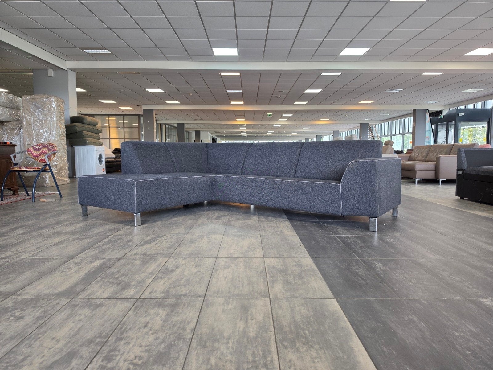 ✅️️️️️️️️️️️️ GEREINIGD antraciet hoekbank 275x200 | BEZORGE, 250 tot 300 cm, Info@onbekend.nl, Hoekbank, Ophalen of Verzenden