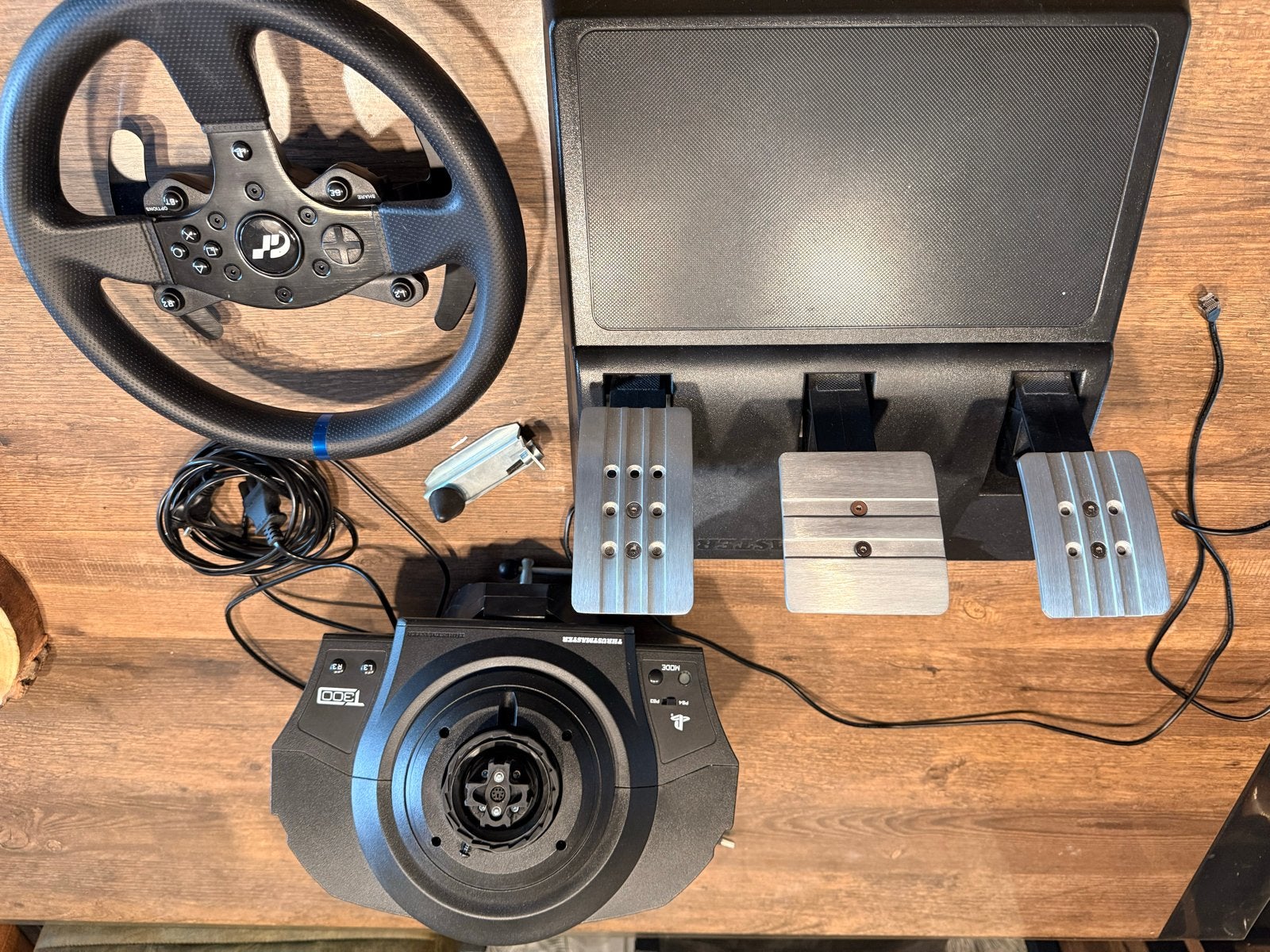 Thrustmaster T300 RS GT racestuur en pedalen, Racestuur, Force feedback, Zo goed als nieuw, Thrustmaster
