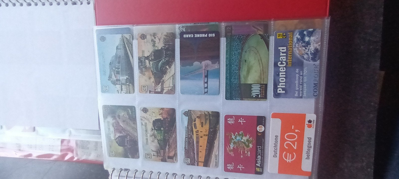 telefoonkaarten, Ophalen, Buitenland