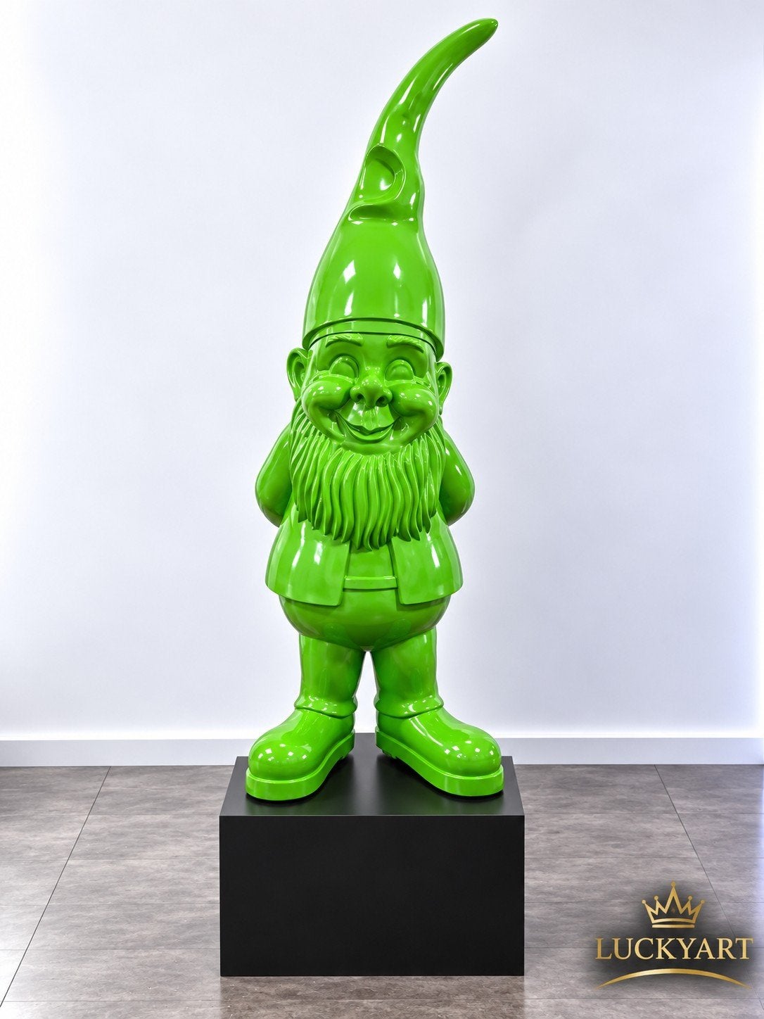 Groene Tuinkabouter 155 cm – Polyester Beeld – €210, Tuin en Terras, Ophalen, Nieuw, Kunststof