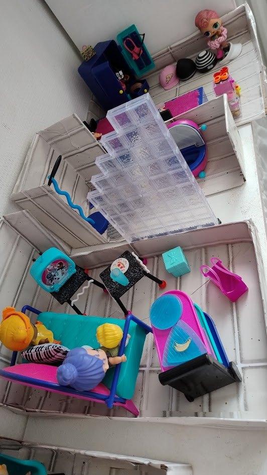 lol surprise complete set / poppenhuis, Ophalen, Zo goed als nieuw, Poppenhuis