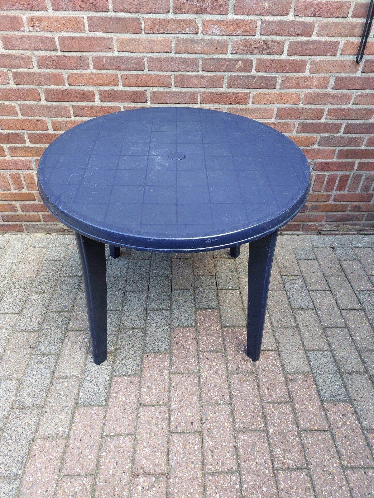 tuin.terras tafel JARDIN  90cm, Tuin en Terras, Ophalen, Zo goed als nieuw, Rond, Kunststof