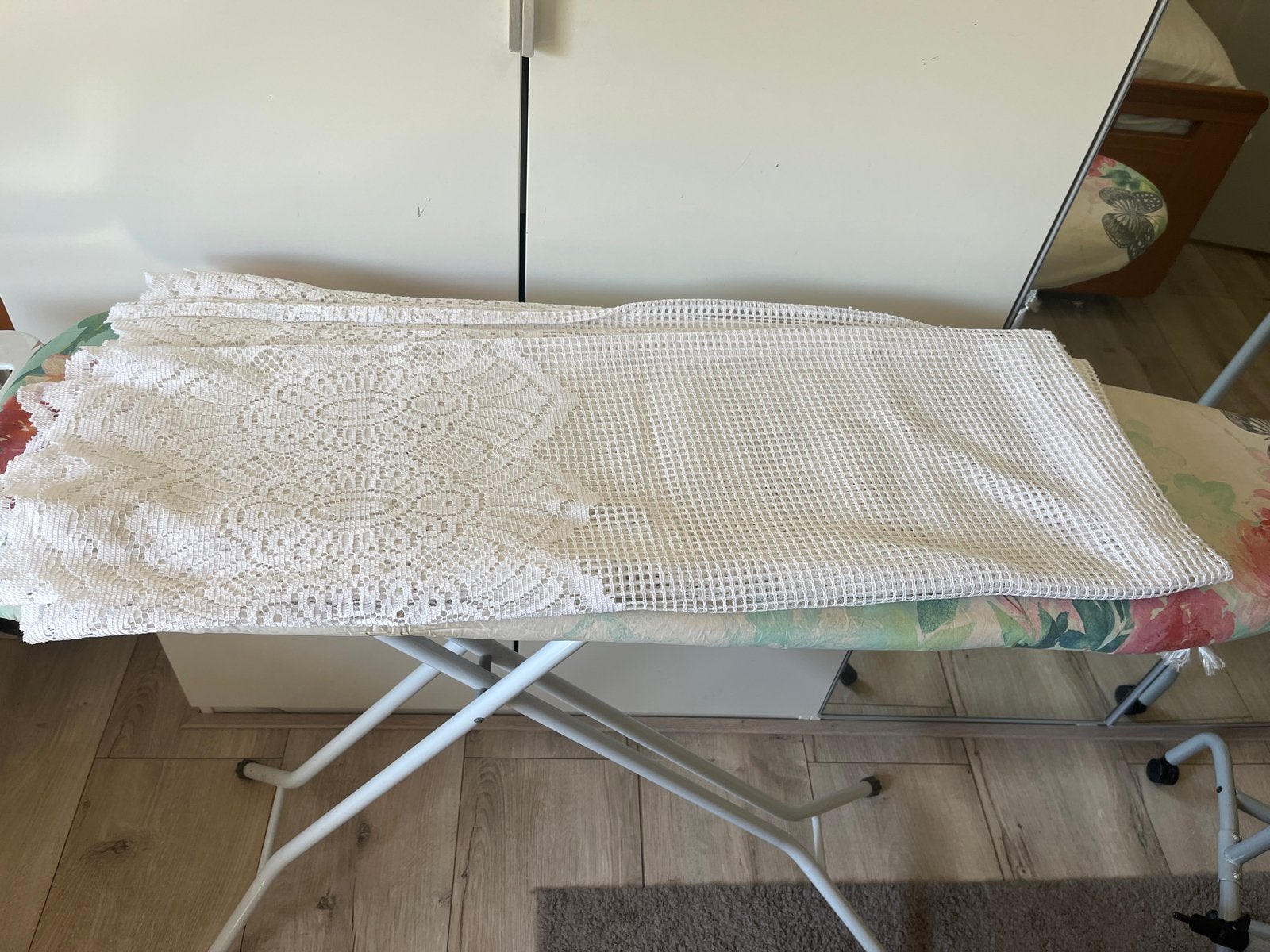 Vitrage 87 hoog en 5 meter breed, Ophalen of Verzenden, Gebruikt, Wit, Vitrage
