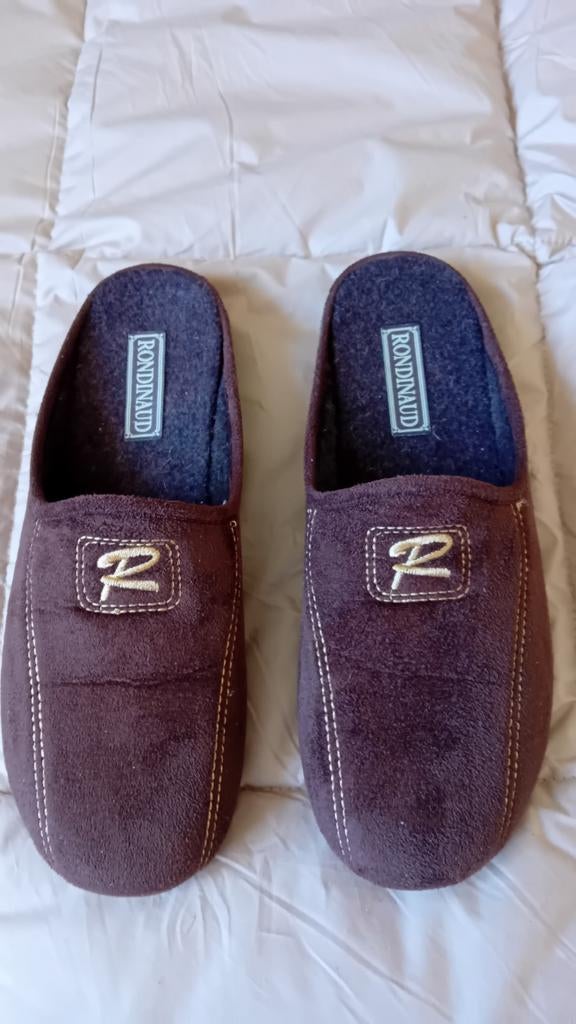 Sloffen bruin Rondinaud maat 43, Ophalen of Verzenden, Bruin, Pantoffels of Sloffen