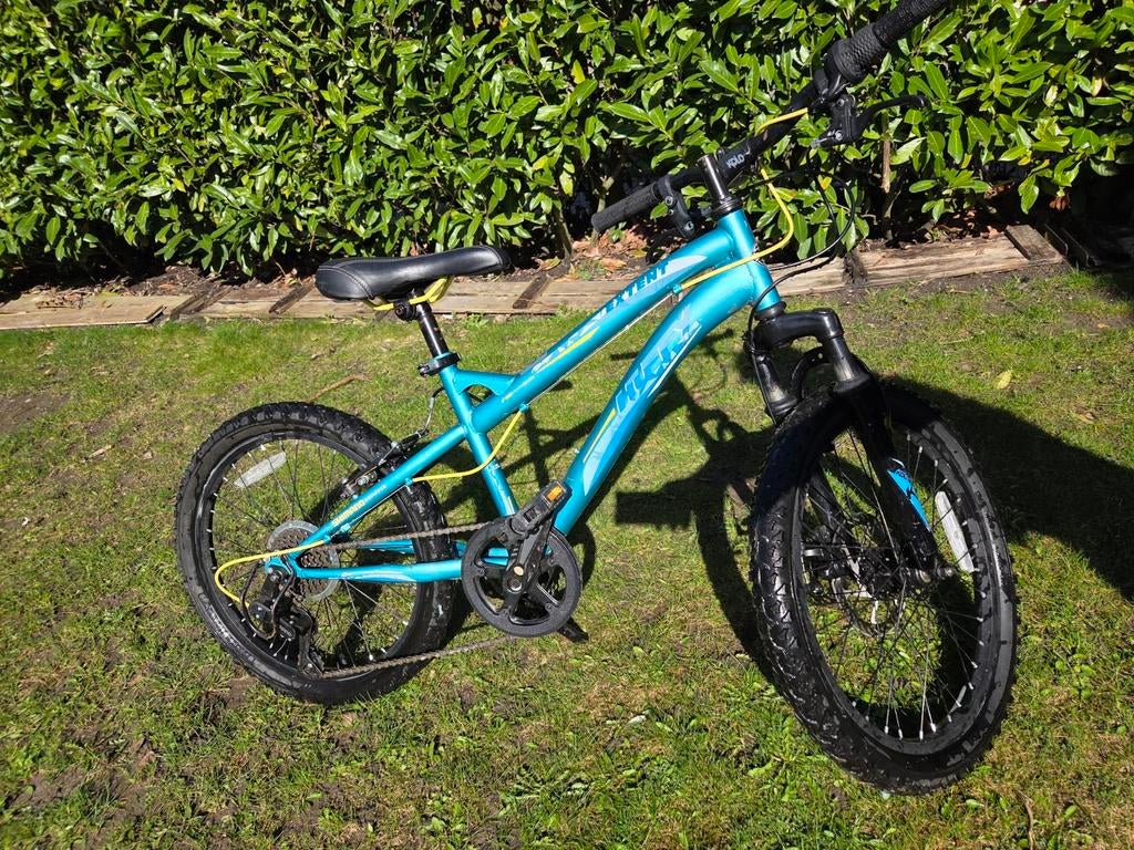 Stoere blauwe Huffy mountainbike voor kinderen vanaf 6 jaar, Gebruikt, Hardtail, Heren, Ophalen of Verzenden